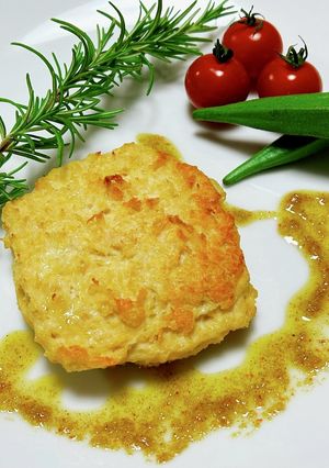 ザルマチキン/ニジェール風ハンバーグ-レシピのメイン写真