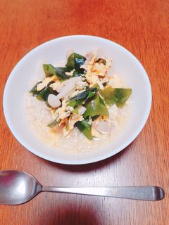 えのきとわかめの卵雑炊-レシピのメイン写真