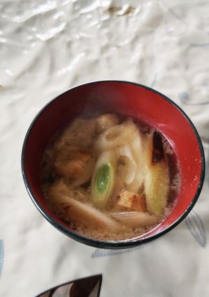体があったまる～長ネギの味噌汁-レシピのメイン写真