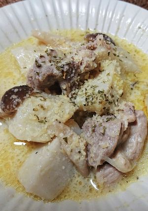 里芋たっぷり 酒かす豆乳スープ-レシピのメイン写真
