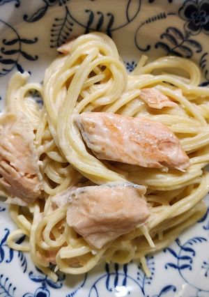 サーモンのクリームパスタ☆簡単☆シンプル-レシピのメイン写真