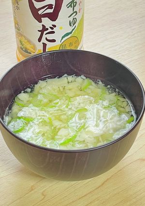 茶碗蒸しを使った…超簡単スープ白だし味♡-レシピのメイン写真