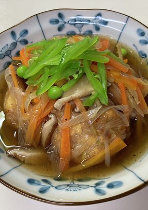 豚ひき肉と豆腐の肉団子　野菜あんかけ-レシピのメイン写真