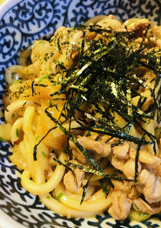 鍋の素活用●豚肉＆白菜のキムチ焼きうどん-レシピのメイン写真