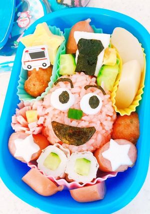 園児キャラ弁♪アンパンマンSLマン-レシピのメイン写真