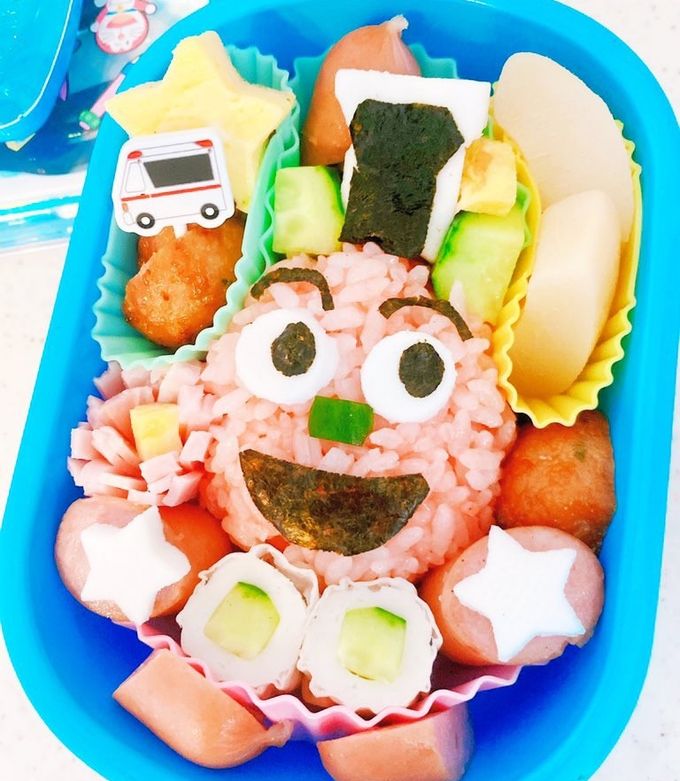 園児キャラ弁♪アンパンマンSLマン-レシピのメイン写真