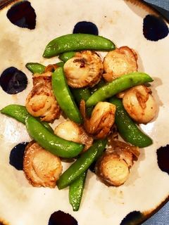 ベビー帆立とスナップエンドウのバター炒め-レシピのメイン写真