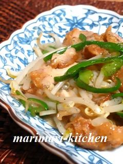 鶏の唐揚げのもやしいため-レシピのメイン写真