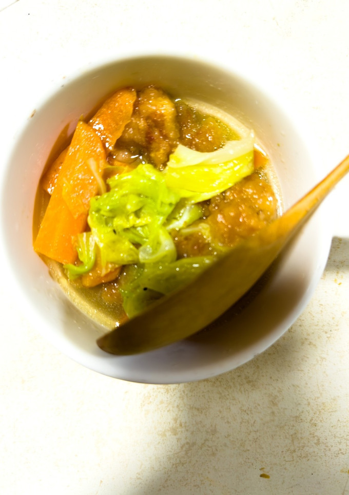簡単！唐揚げと野菜のスープ♪-レシピのメイン写真