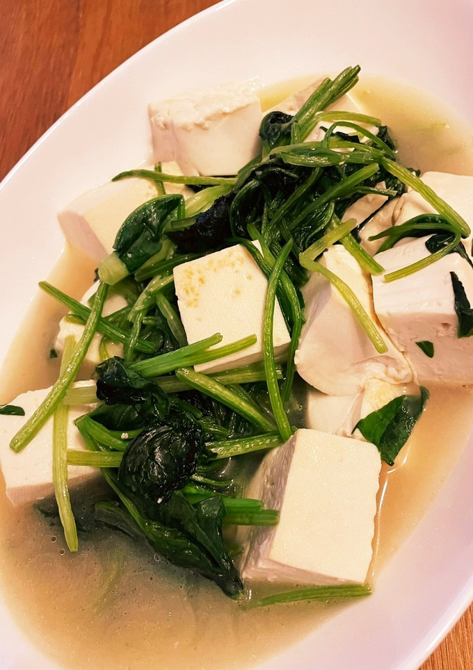 ほうれん草と豆腐炒め-レシピのメイン写真