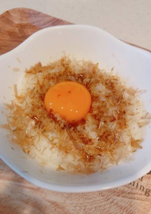 バターでコク旨、おかか卵かけご飯-レシピのメイン写真