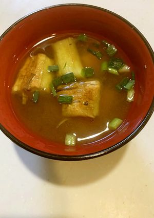 香ばしい焼きナスのお味噌汁-レシピのメイン写真