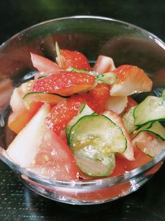 イチゴのサラダわさび醤油和え-レシピのメイン写真