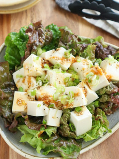 無限の美味しさ♡豆腐とレタスのサラダ-レシピのメイン写真