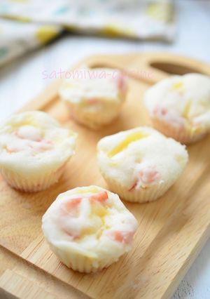 ベーコンチーズ蒸しパン♪レンジで簡単☆-レシピのメイン写真