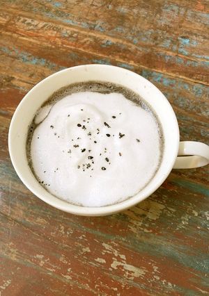 玄米コーヒーと黒胡麻アーモンドミルクラテ-レシピのメイン写真