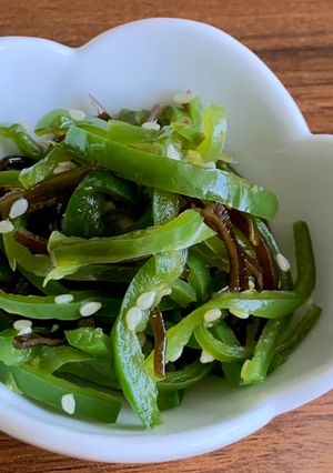 ピーマンの塩昆布和え-レシピのメイン写真