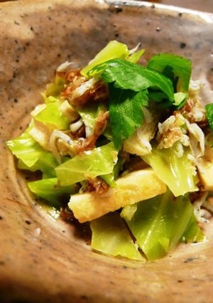 キャベツと揚げとしらすの煮びたし-レシピのメイン写真