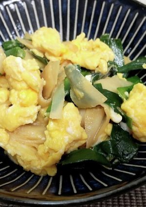 たけのこ&ニラ&卵のオイスターソース炒め-レシピのメイン写真