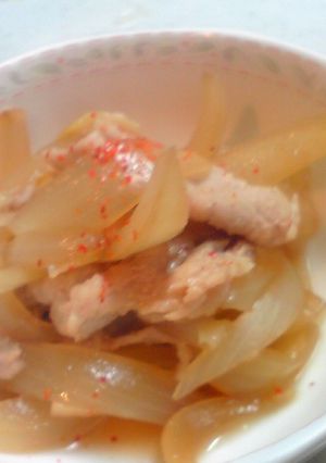 丸ごと玉葱とばら肉で簡単煮！-レシピのメイン写真