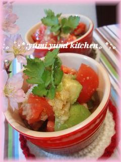 ナンプラー酢で☆エスニックアボカドトマト-レシピのメイン写真