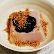 “海苔の佃煮のせ春の麗らか桜エビ豆腐”