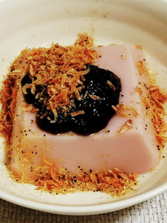 “海苔の佃煮のせ春の麗らか桜エビ豆腐”-レシピのメイン写真