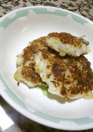 長芋で　もっちりしゃくしゃく　落とし焼き-レシピのメイン写真