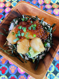 これだけ?!いくらとホタテの頼れる漬け丼-レシピのメイン写真