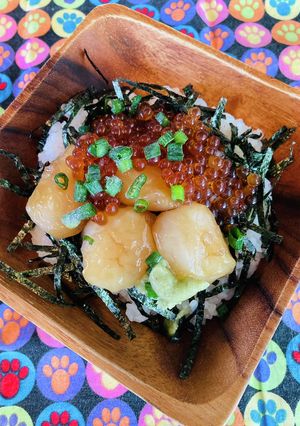 これだけ？！いくらとホタテの頼れる漬け丼-レシピのメイン写真