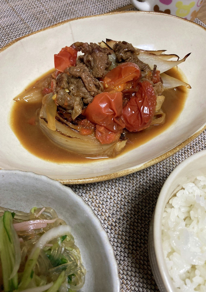 新玉ねぎのすき焼き風煮-レシピのメイン写真