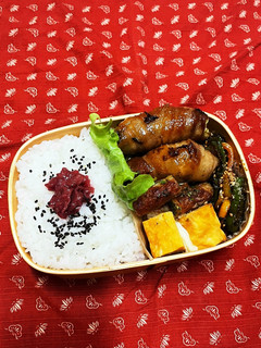 2023.4.14.キャベツ肉巻き弁当-レシピのメイン写真