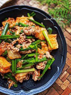 厚揚げでかさまし♪♪ボリューム豚キムチ-レシピのメイン写真