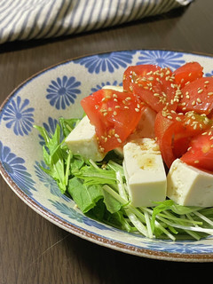 トマトと豆腐のノンオイルサラダ-レシピのメイン写真