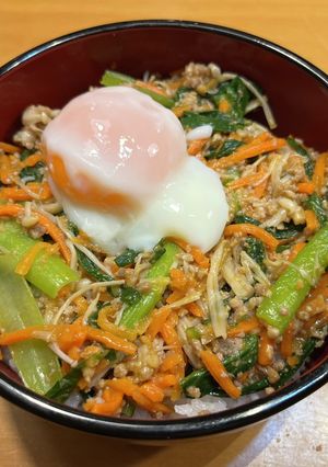 Ohうちで〜ビビンバ♪小松菜しめじで簡単-レシピのメイン写真
