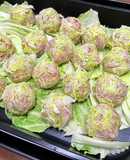 旬☆たけのこと春キャベツの焼きシューマイ