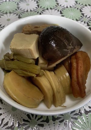 たけのことふきの煮物-レシピのメイン写真