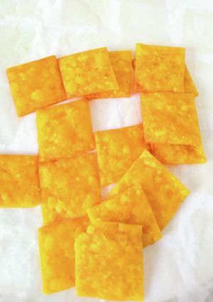 サクサク♪米粉のかぼちゃクラッカー-レシピのメイン写真