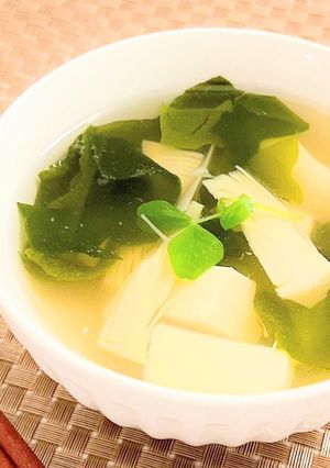 5分で簡単!たけのこのお吸い物-レシピのメイン写真