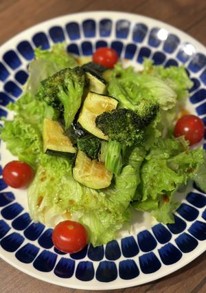 彩り野菜のアヒージョサラダ-レシピのメイン写真