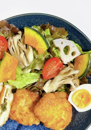 片付け楽チン！さっぱりササミ梅しそカツ-レシピのメイン写真