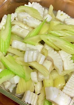 イカとセロリの炒め物★中華　塩炒め-レシピのメイン写真