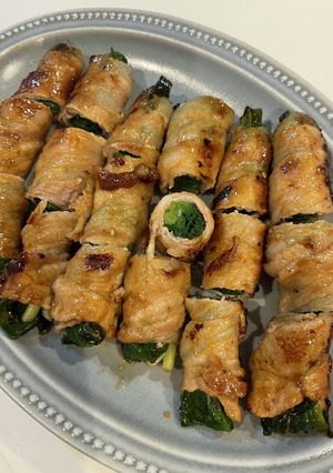 行者にんにくの肉巻き☆行者ニンニク消費-レシピのメイン写真