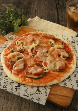 混ぜて焼くだけ!簡単ピザ-レシピのメイン写真