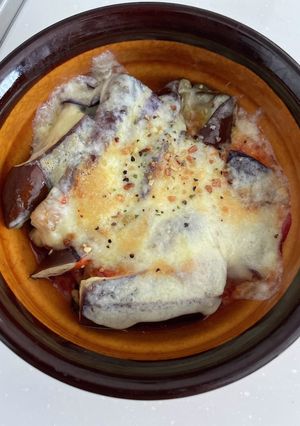 簡単俺の飯　ナスチーズ焼-レシピのメイン写真