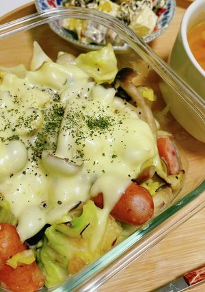 春キャベツとしめじのグラタン-レシピのメイン写真