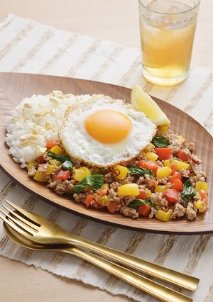 カラフルなガパオライス-レシピのメイン写真