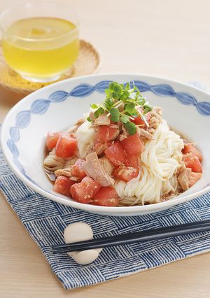 トマトのぶっかけそうめん-レシピのメイン写真