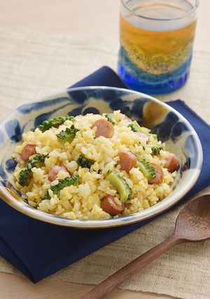 ゴーヤーとウインナーのチャーハン-レシピのメイン写真