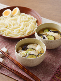 なすと豚バラのつけうどん-レシピのメイン写真
